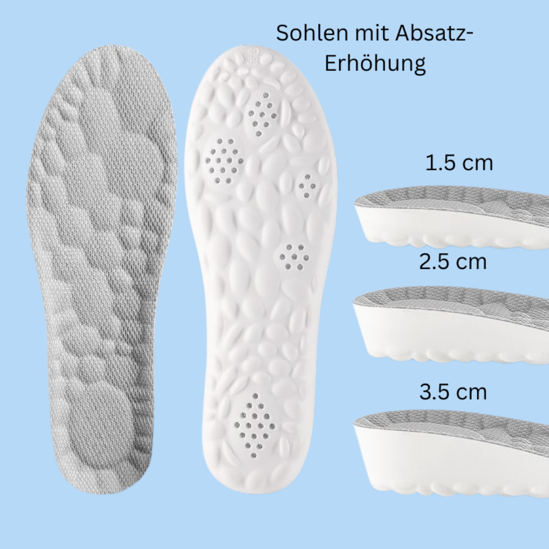 Sohlen mit Absatz-Erhöhung